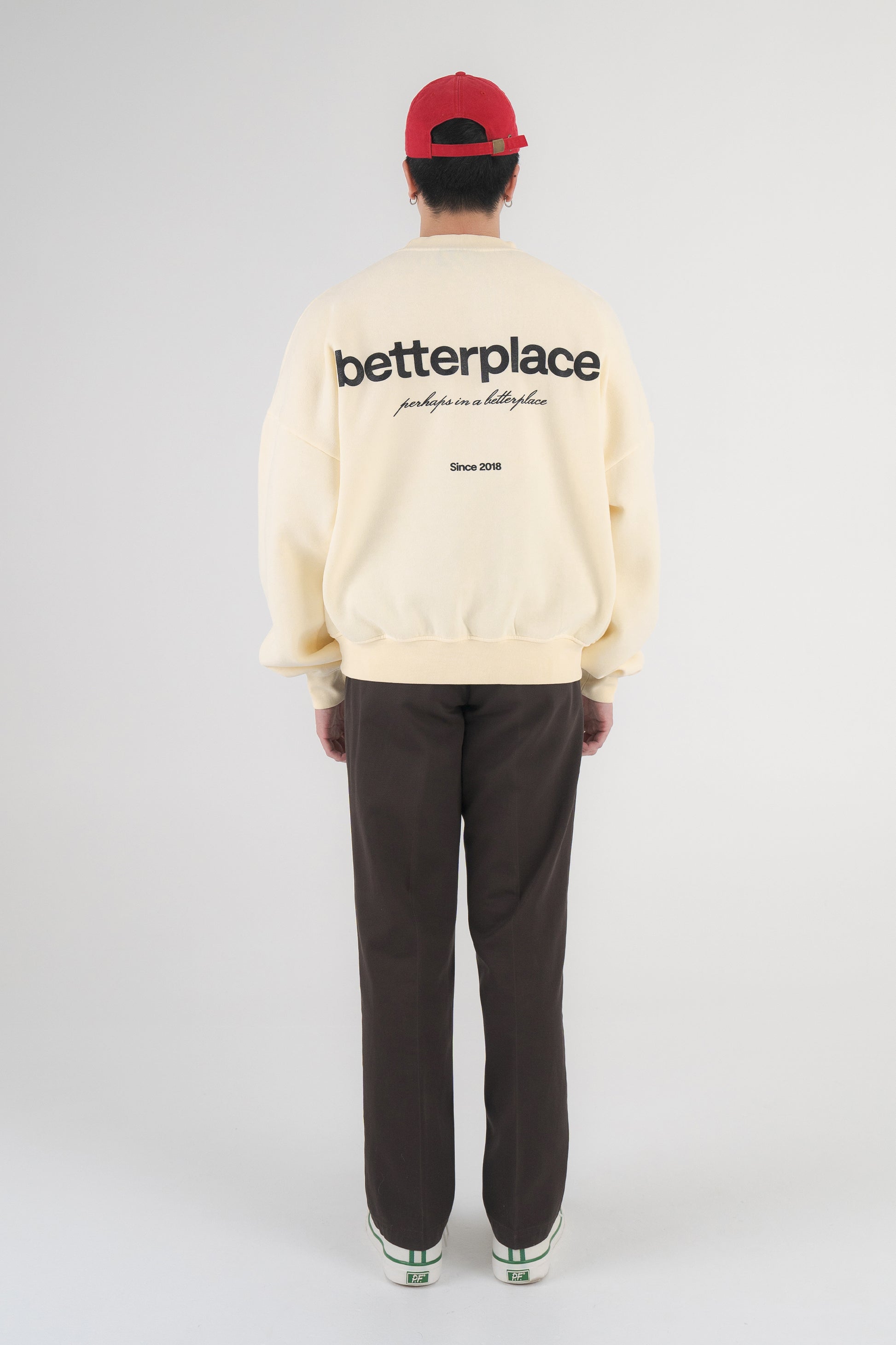 boxy sweatshirt - buttercream