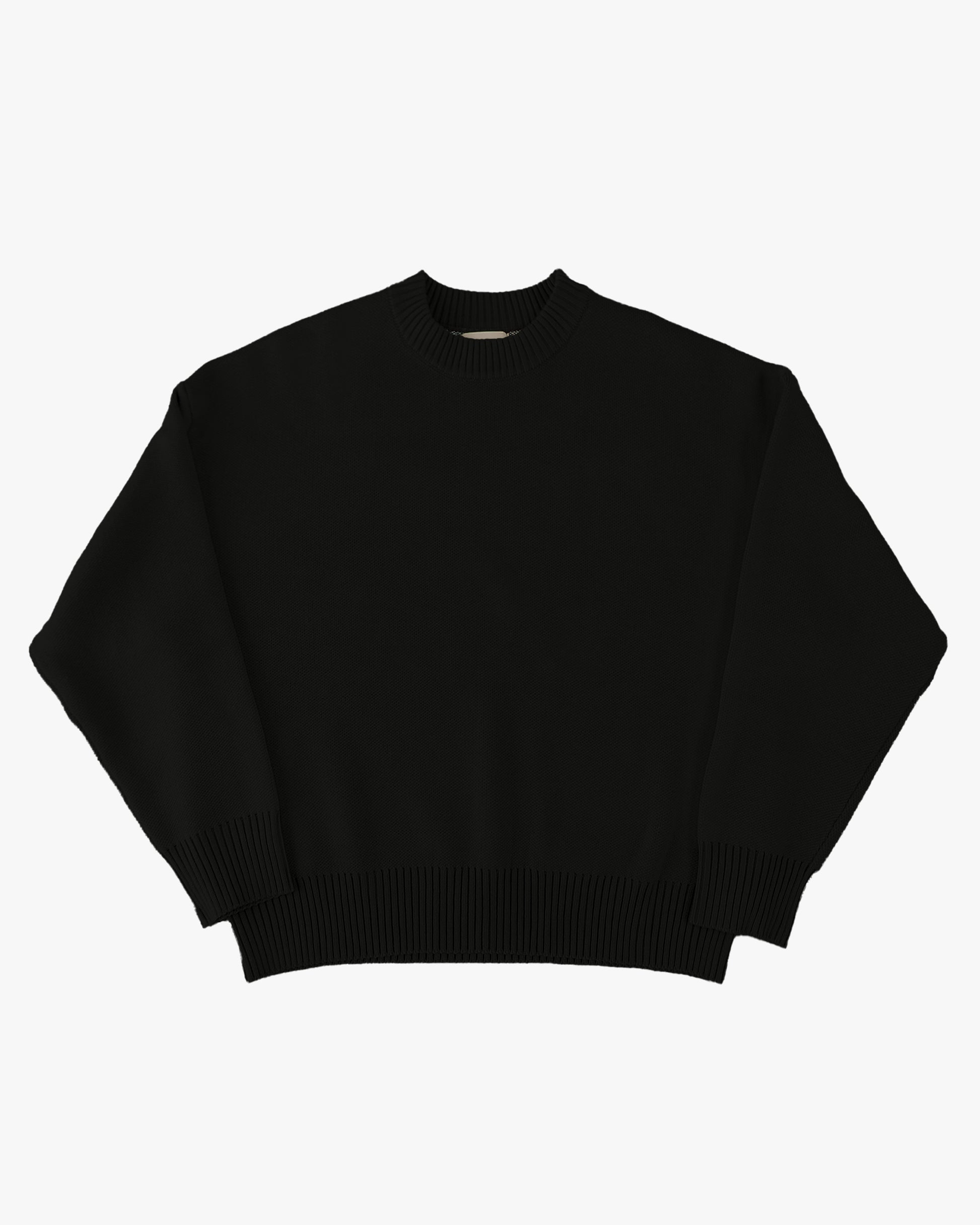 knit sweater - black