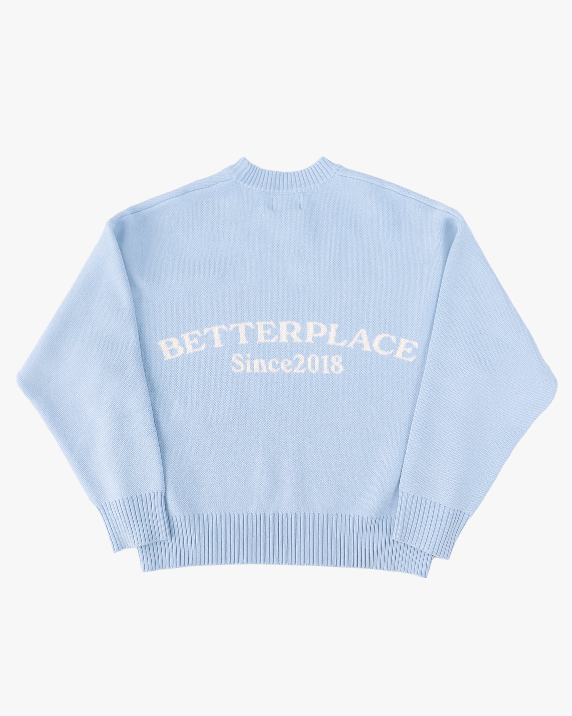 knit sweater - glacier