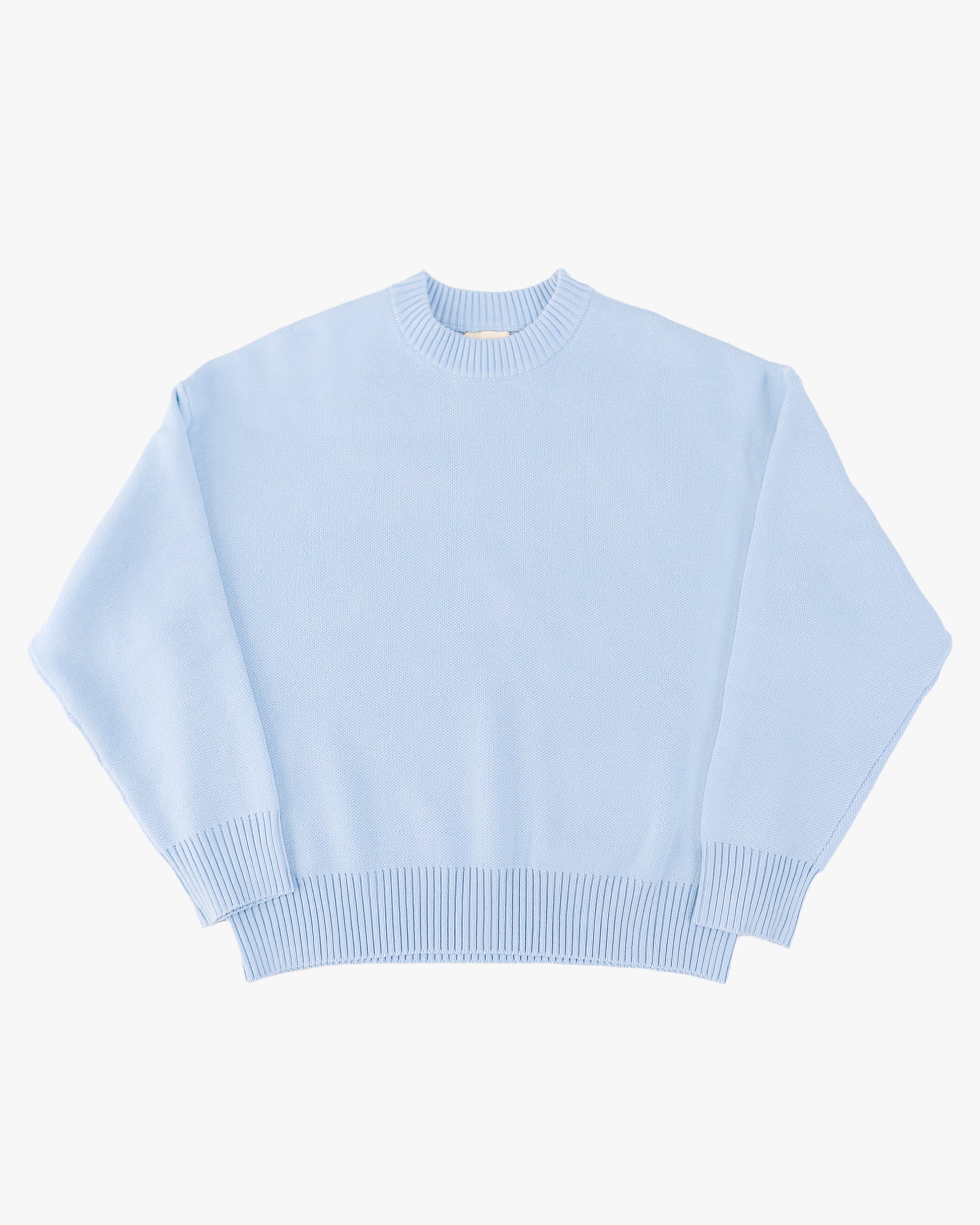 knit sweater - glacier