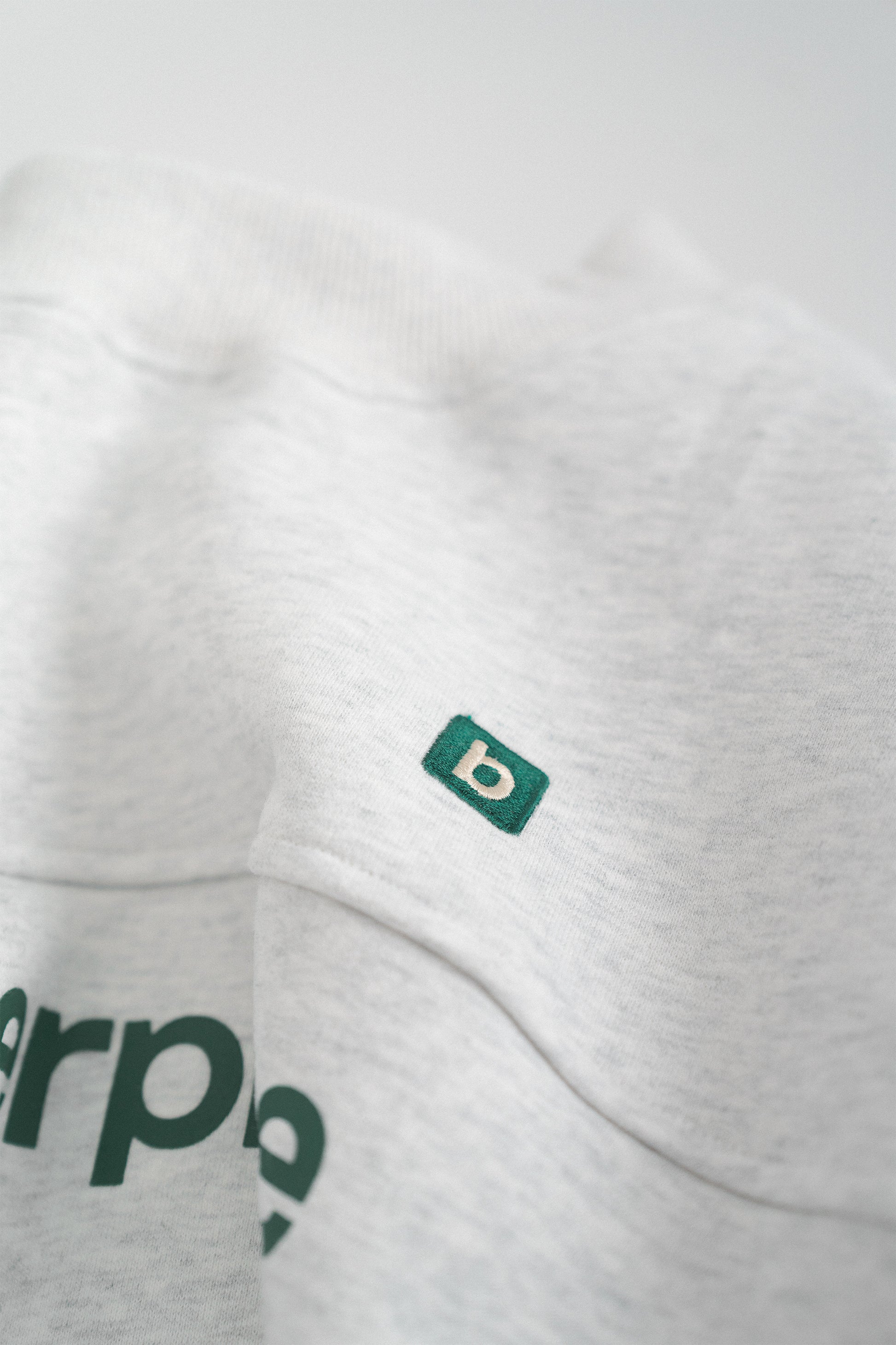 cropped sweatsuit top - light heather gray