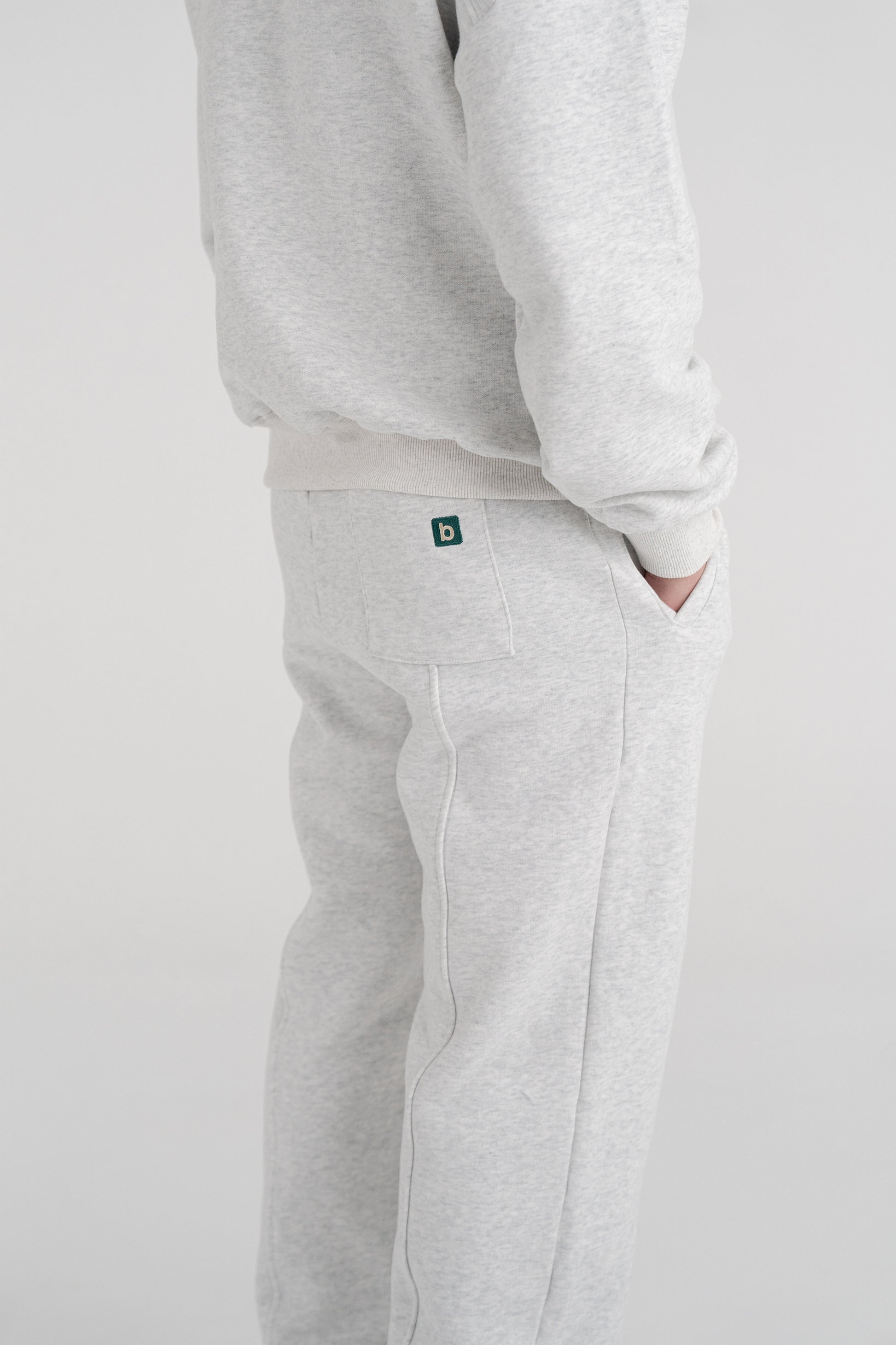 sweatsuit pants - light heather gray