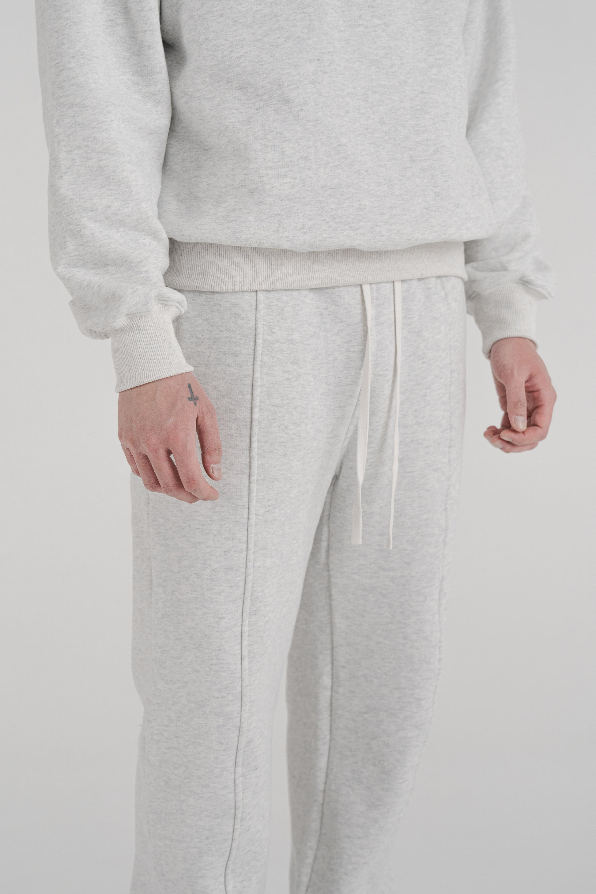sweatsuit pants - light heather gray