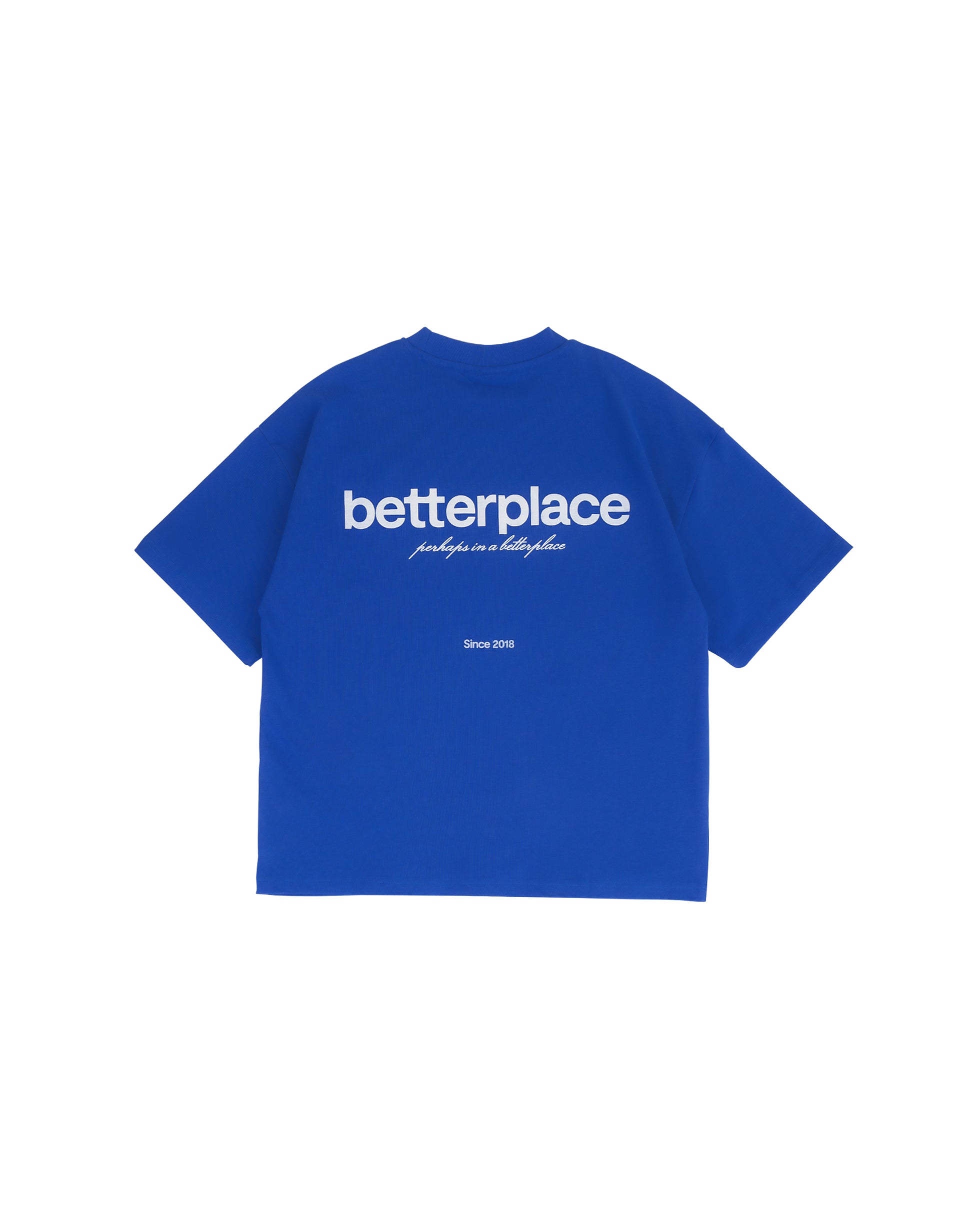 boxy tee - cobalt blue
