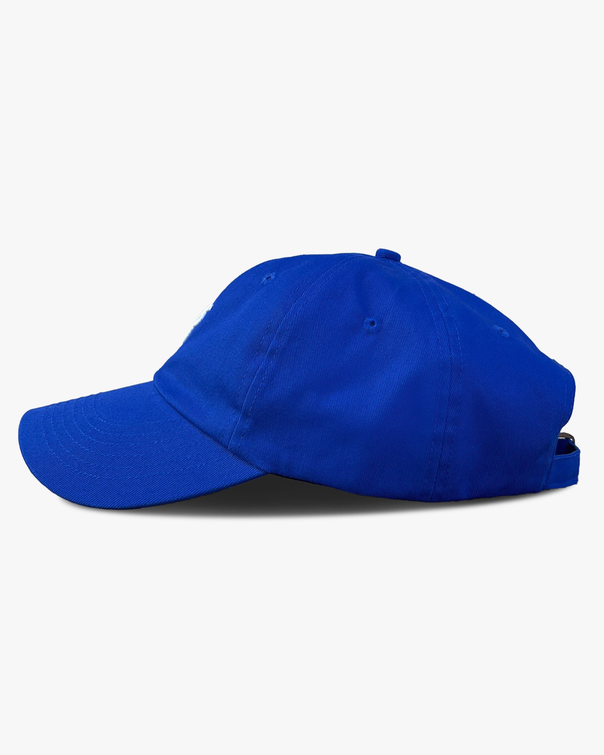monogram hat - cobalt blue