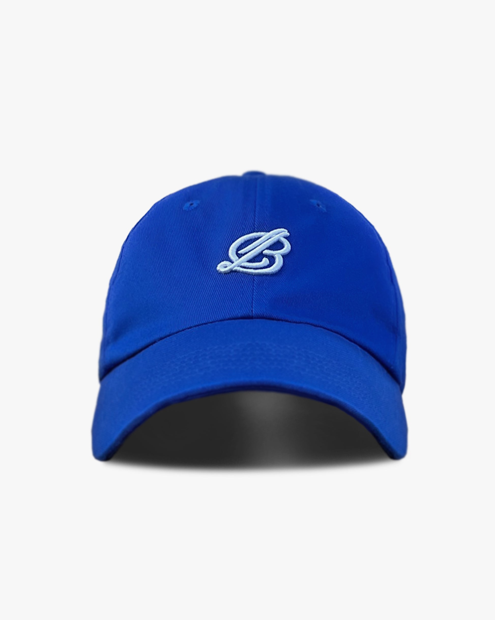 monogram hat - cobalt blue