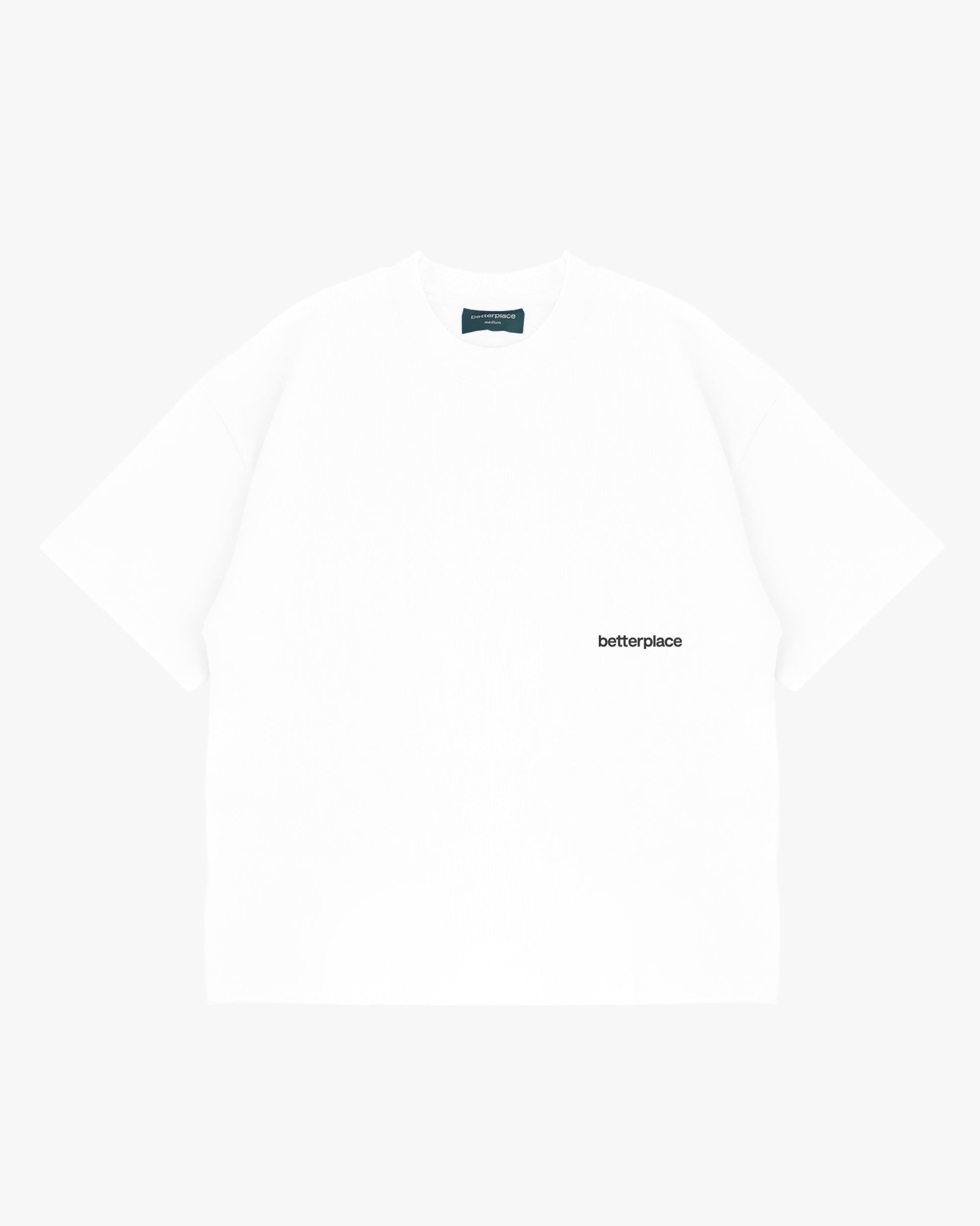 oversized tee - white/black