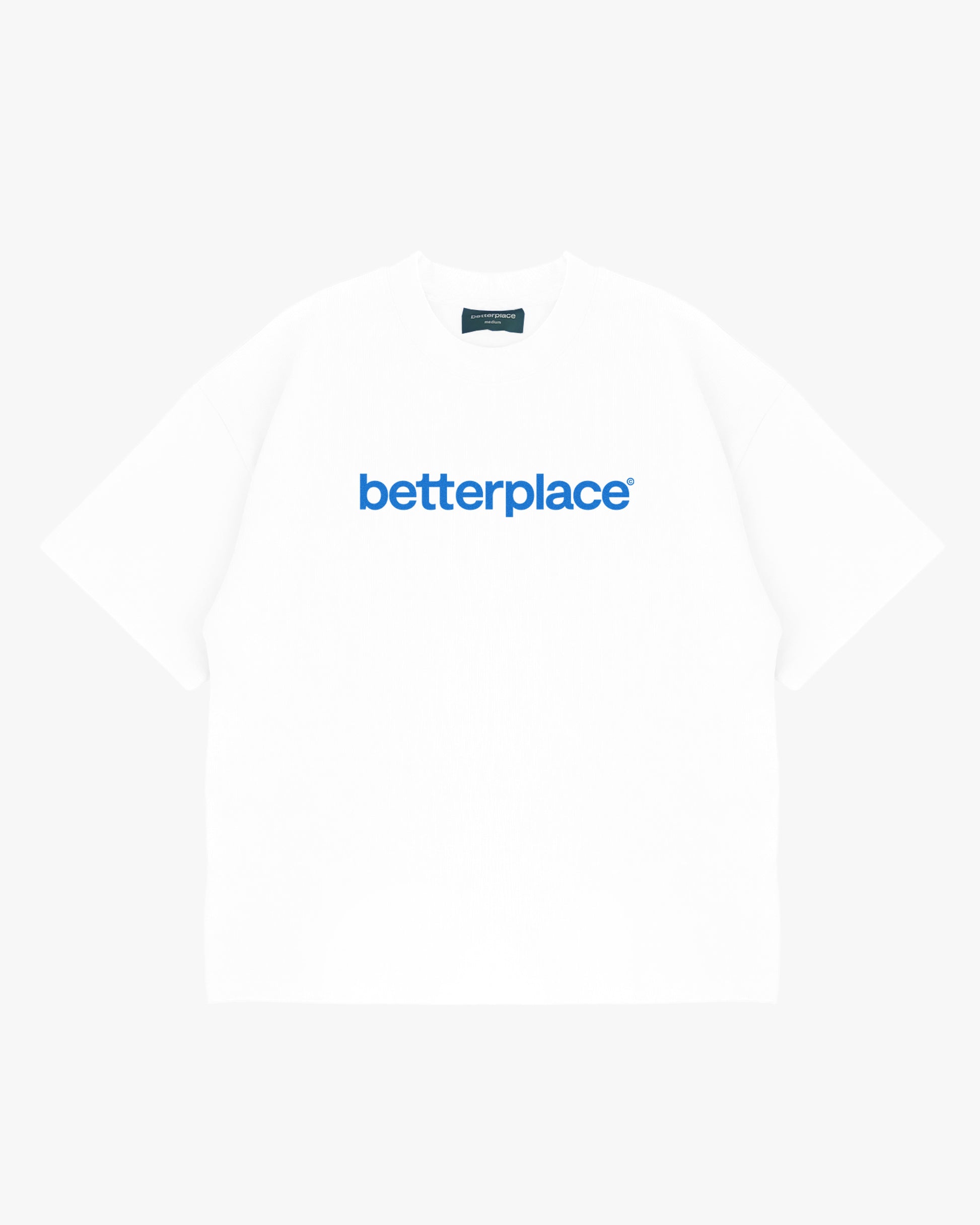 oversized tee - front print blue