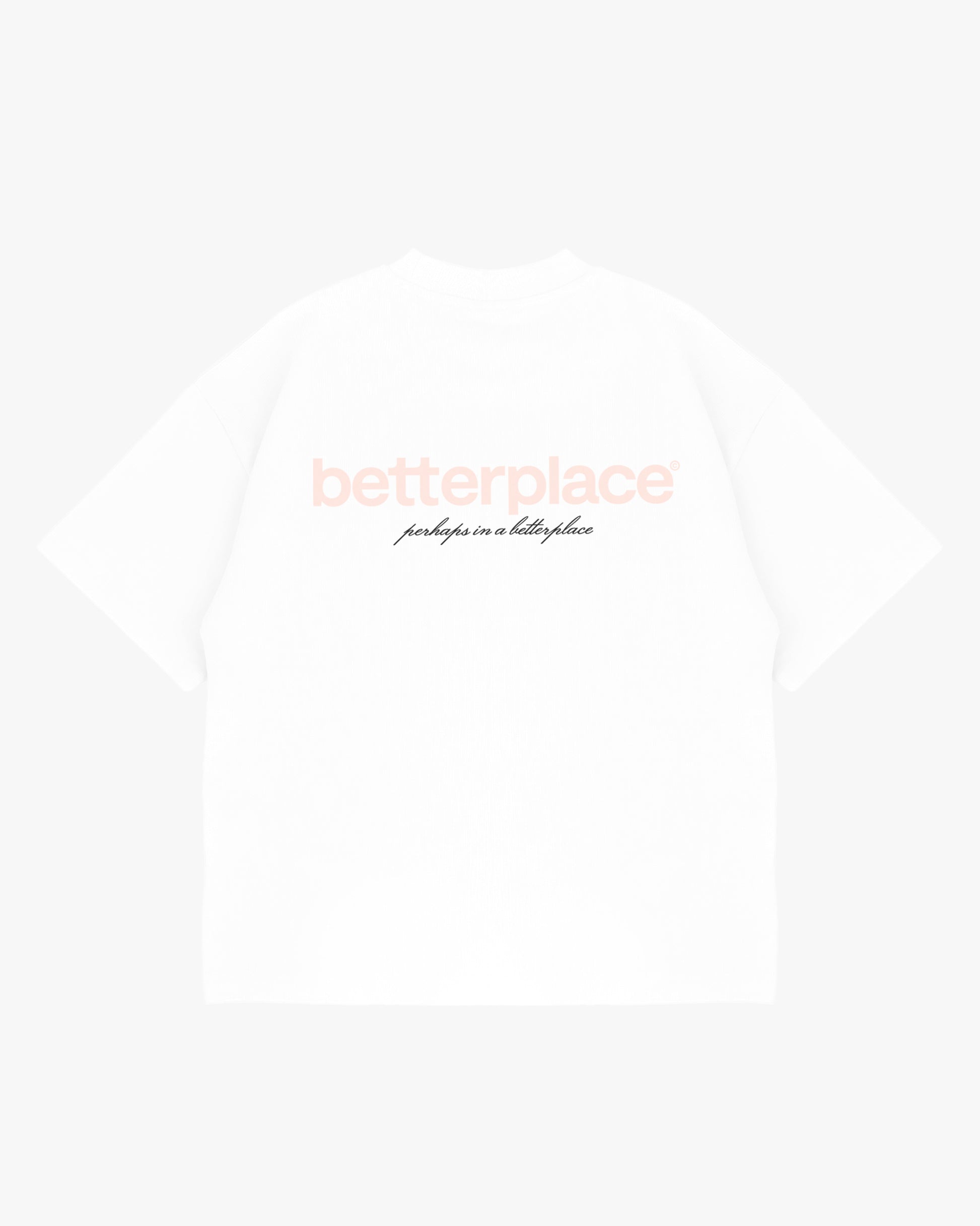 oversized tee - white/rosewater