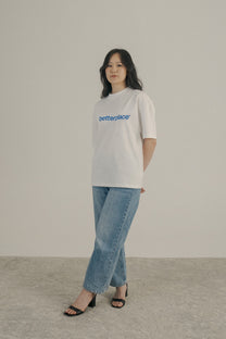 box tee - front logo blue
