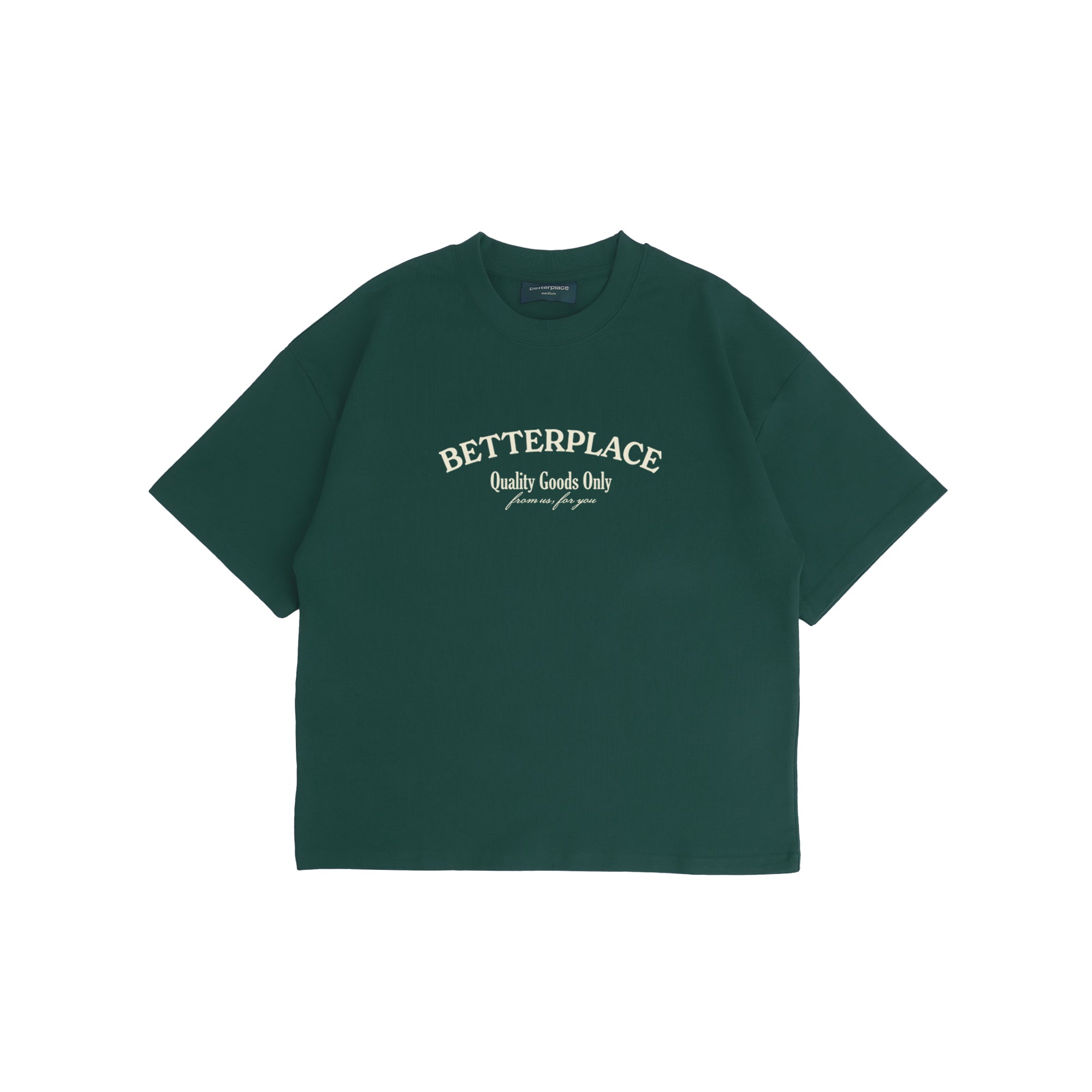 betterplace box tee - emerald tulips