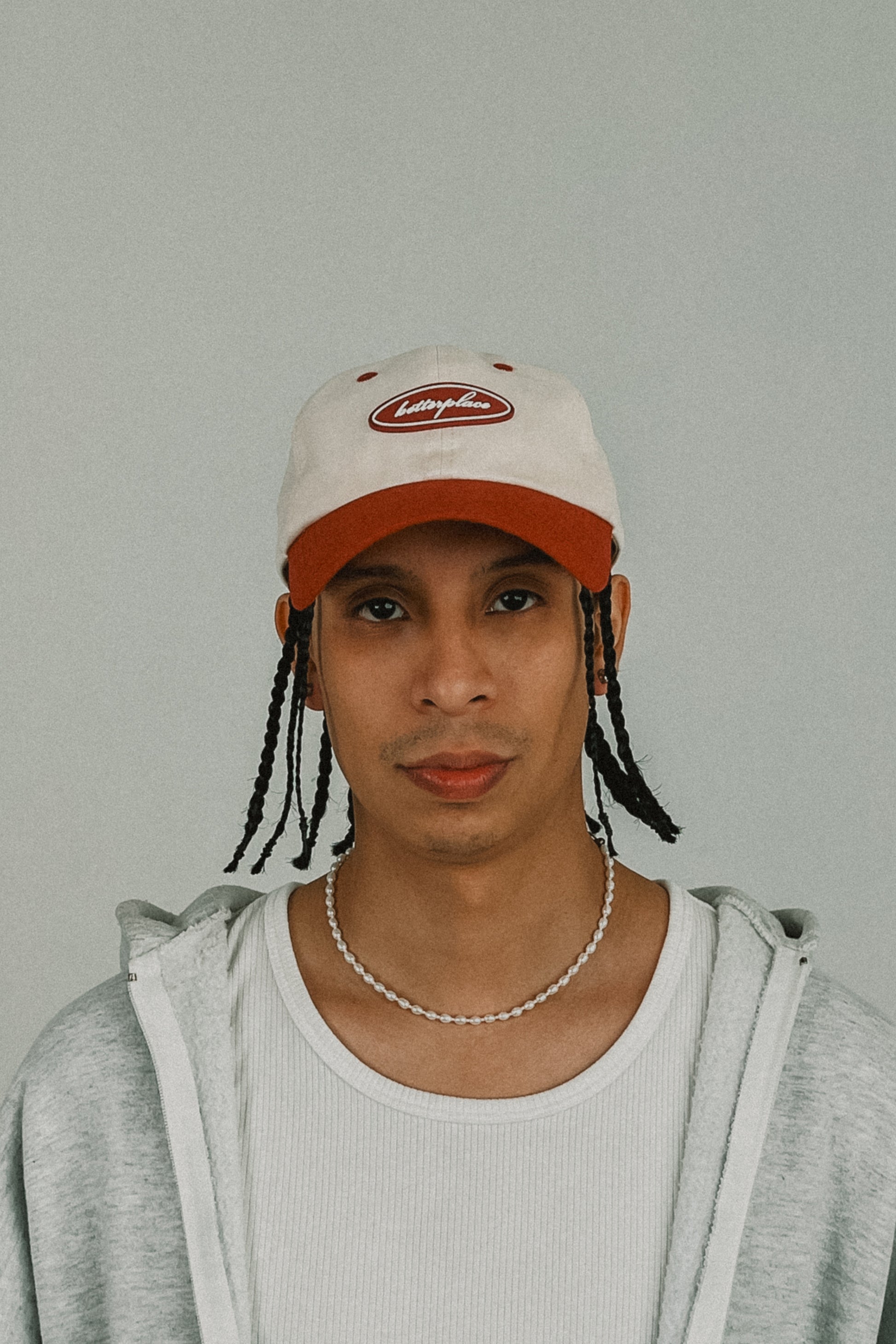 oval patch cap - two tone
