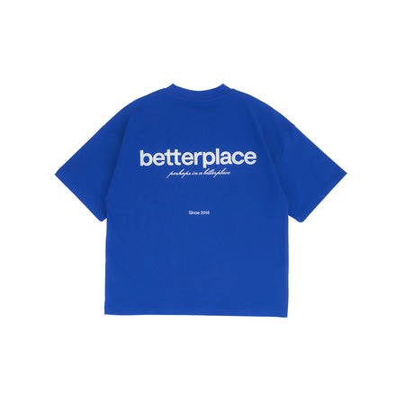 betterplace boxy tee - royal blue/white