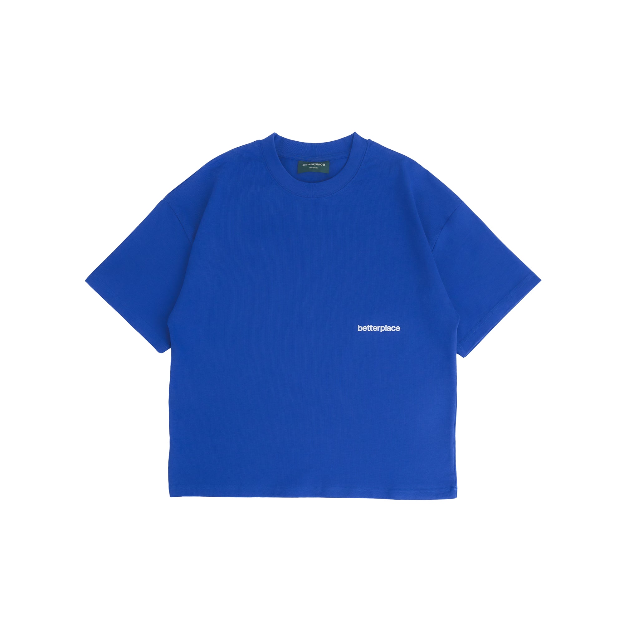 betterplace boxy tee - royal blue/white