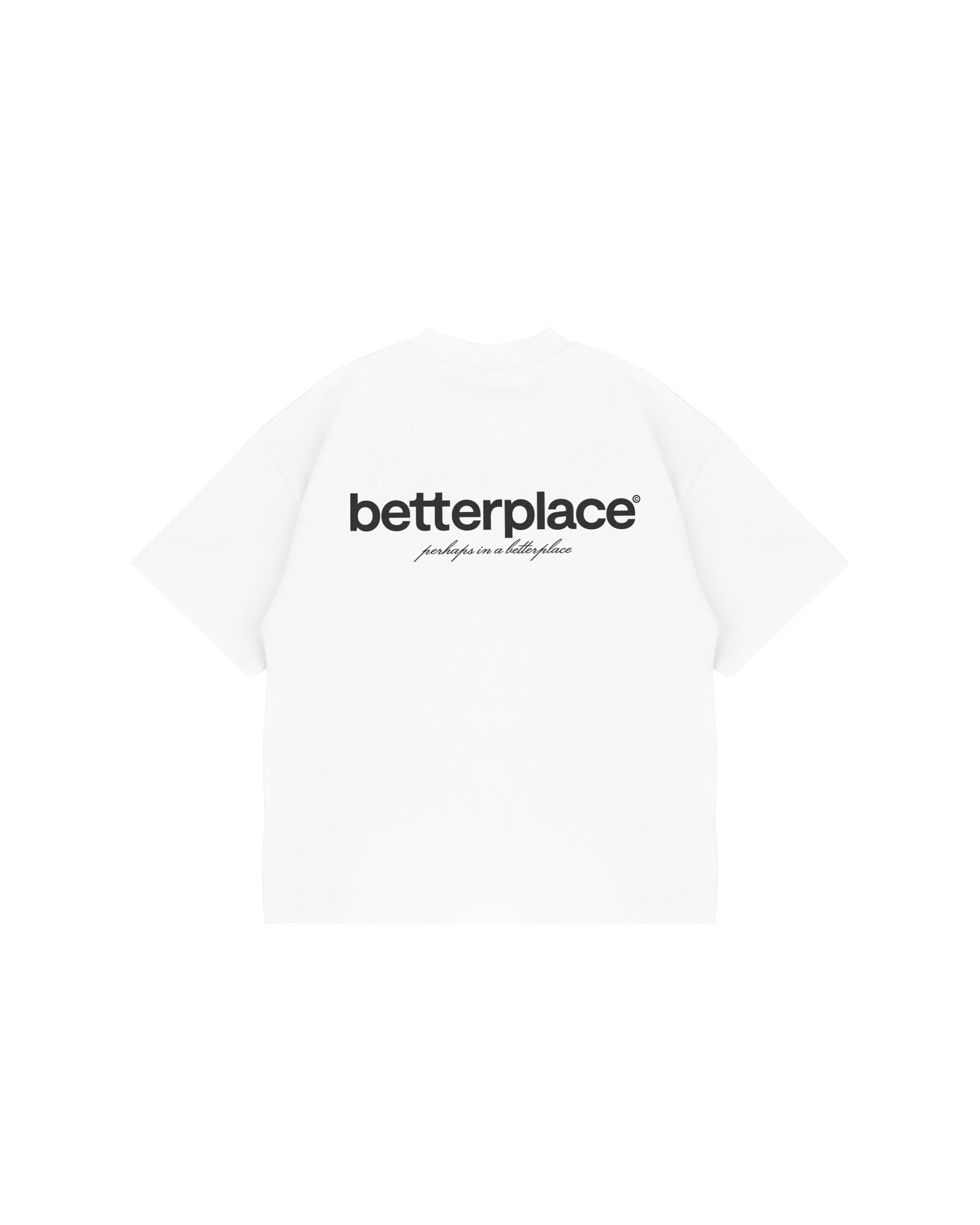 logo box tee V2 - white/black