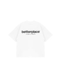 logo box tee V2 - white/black