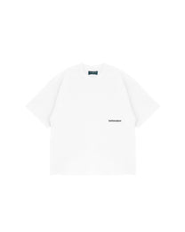 logo box tee V2 - white/black