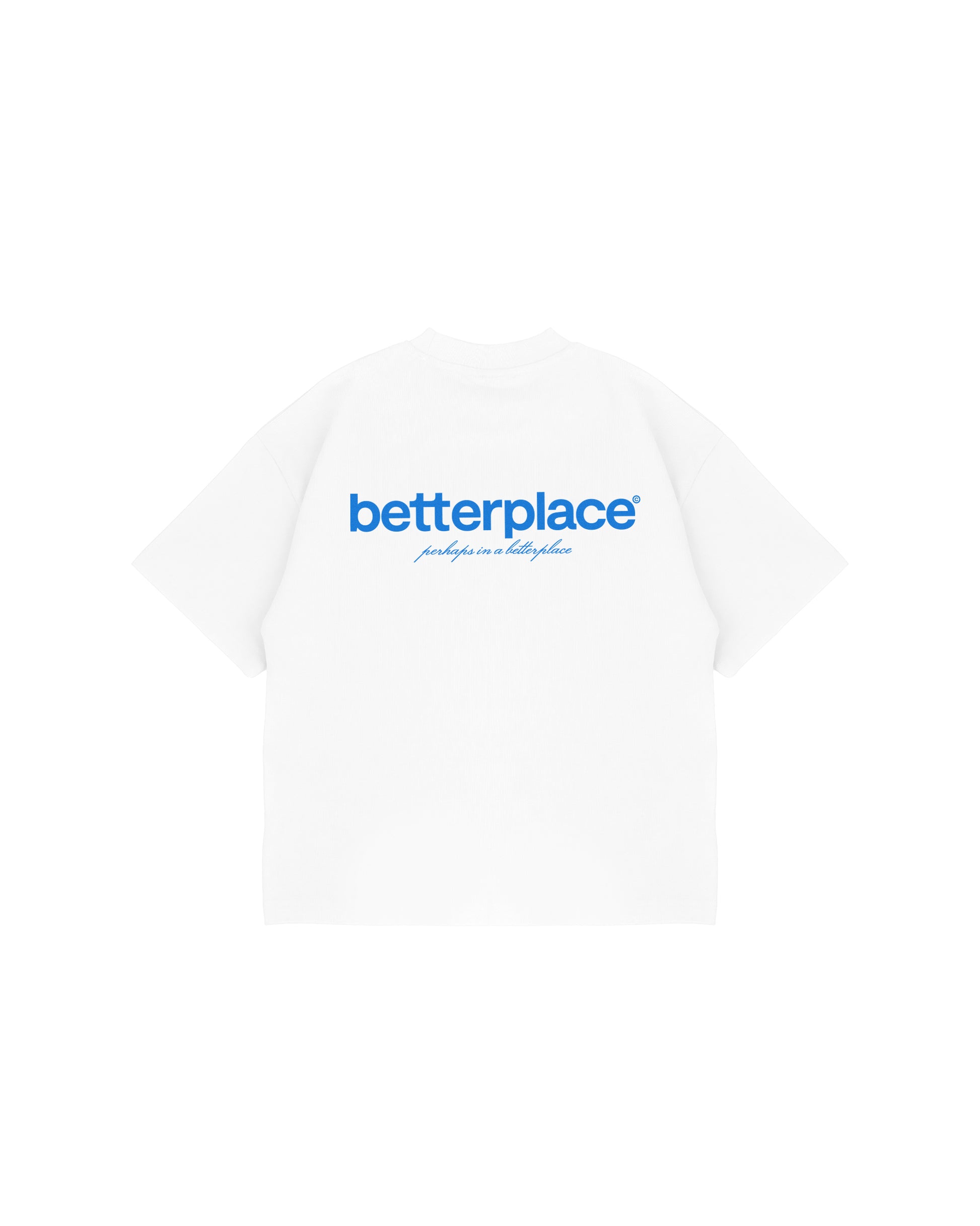 logo box tee V2 - white/blue