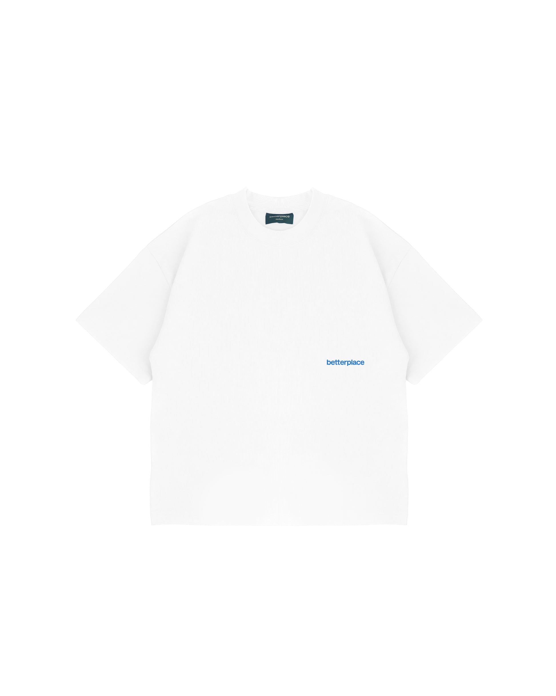 logo box tee V2 - white/blue